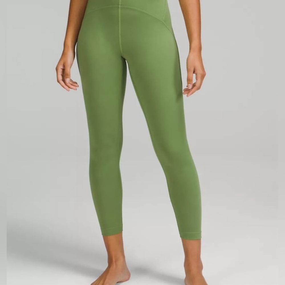 lululemon InStill High-Rise Legging (Olive Green Upper Sculpt Stitch)